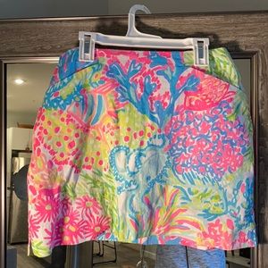 Lilly Pulitzer Marigold Skort Multi Lovers Coral